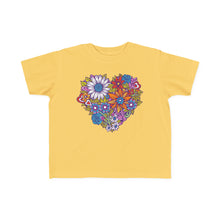 Toddler - Heart Bouquet Valentine's Day T-Shirt by Chaya Av (DTG Print)