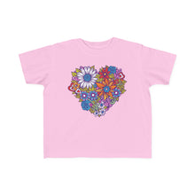 Toddler - Heart Bouquet Valentine's Day T-Shirt by Chaya Av (DTG Print)