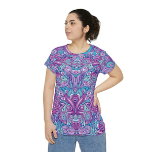 Urban Peacock - Women's Sublimation Short Sleeve Shirt