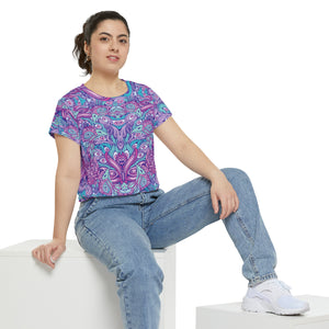 Urban Peacock - Women's Sublimation Short Sleeve Shirt