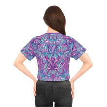 Urban Peacock Women's Sublimation Crop T-Shirt