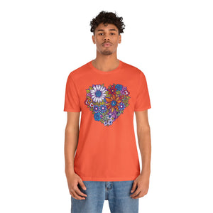 Adult - Heart Bouquet Valentine's Day Graphic T-Shirt by Chaya Av (DTG Print)