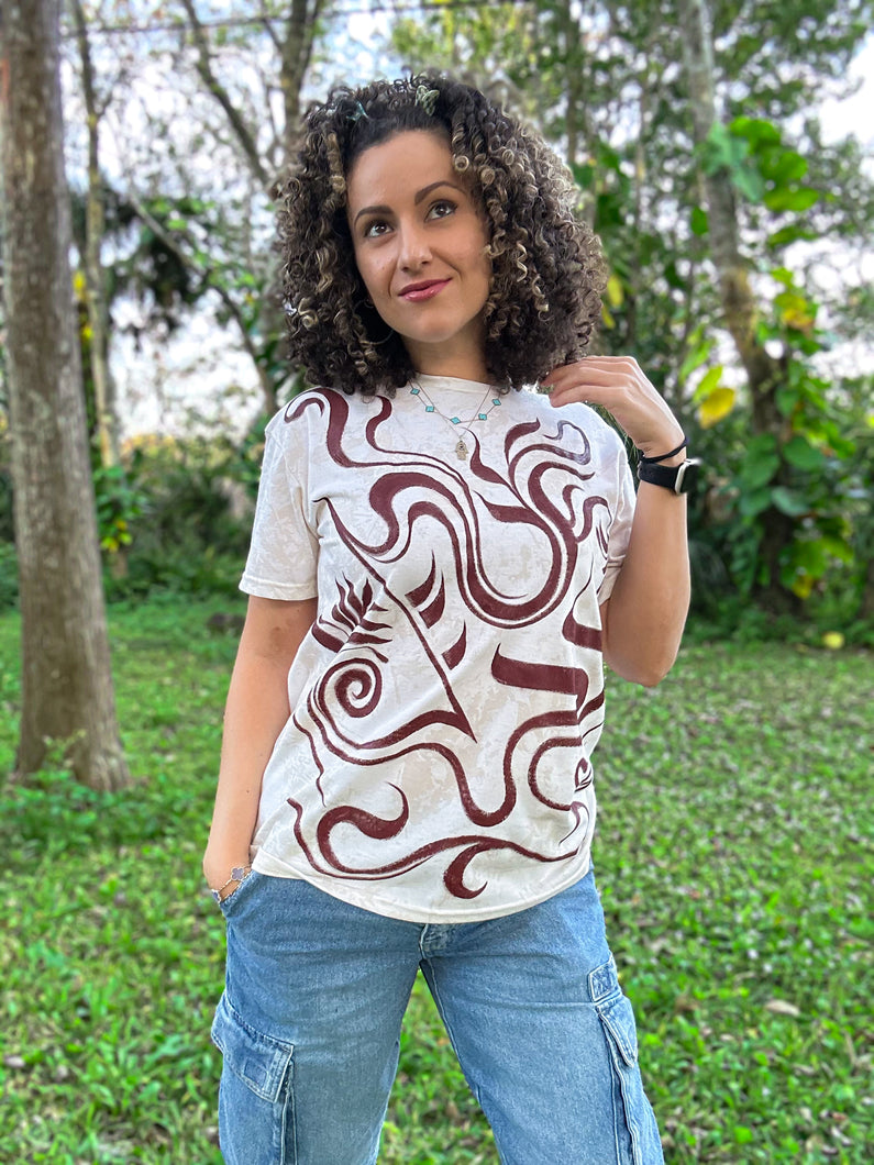 Mind Flow Hand Painted T-Shirt (Only 1 Available)