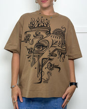 Fiery Hand Painted T-shirt (Large)