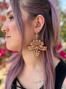 EYE FLOWER EARRINGS (+MORE COLORS)