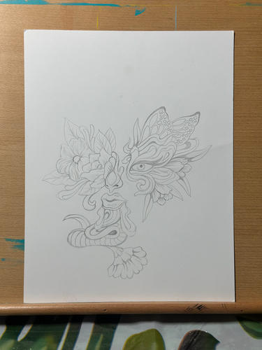 Lady Dub Original Sketch