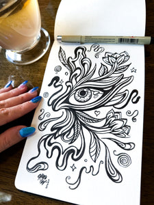 TEA DOODLE 3 - ORIGINAL DRAWING